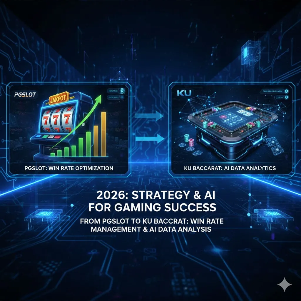 จาก PGSLOT ถึง KU บาคาร่า: กลยุทธ์การบริหารอัตราชนะและการวิเคราะห์ข้อมูลด้วย AI ในปี 2026
