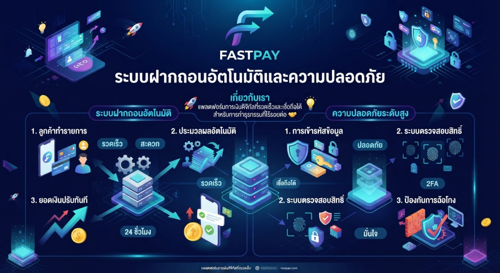 ระบบฝากถอนอัตโนมัติและความปลอดภัย