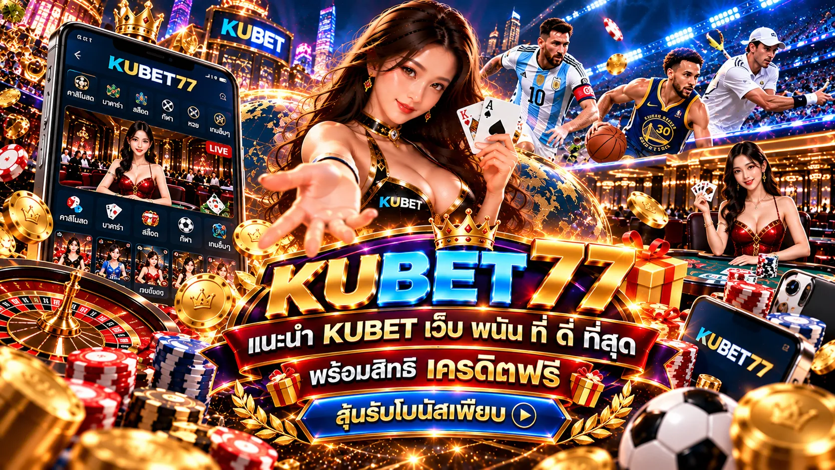 KUBET 77 แนะนำ KUBET เว็บ พนัน ที่ ดี ที่สุด พร้อมสิทธิ เครดิต ฟรี ลุ้นรับโบนัสเพียบ